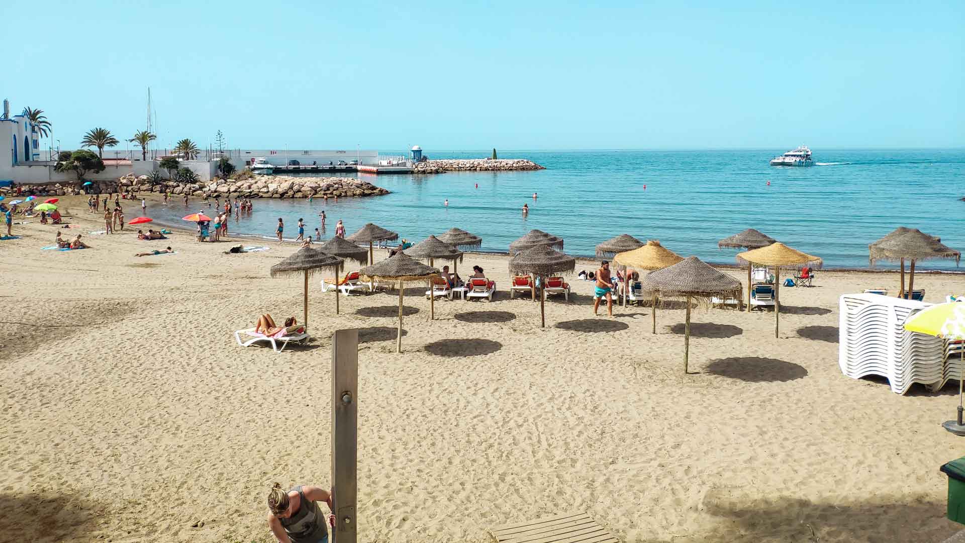 Plage El Faro, au cœur du centre de Marbella