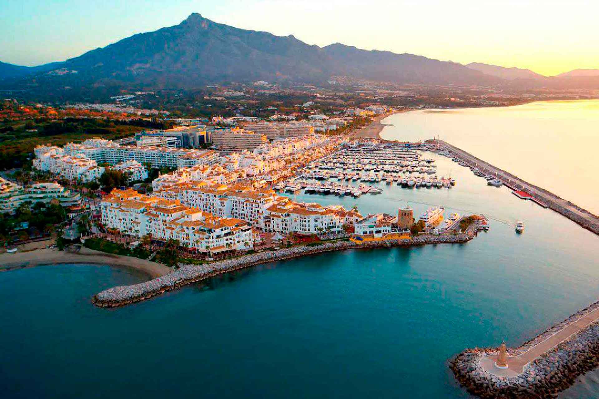 Puerto Banús aerial view