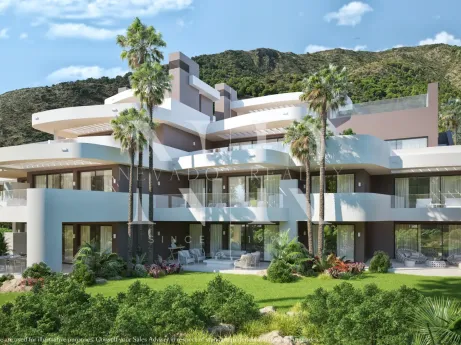 Los Granados, Apartamento de nueva construcción en Marbella con vistas panorámicas al mar