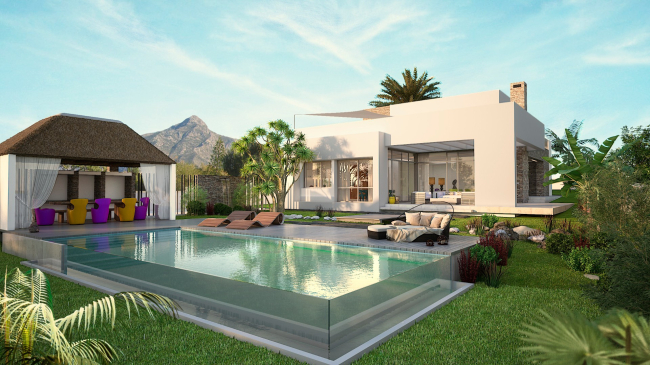 Promotion de 3 villas à Nueva Andalucia